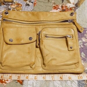 Fossil  Sutter Leather Pebble Messenger Crossbody Bag